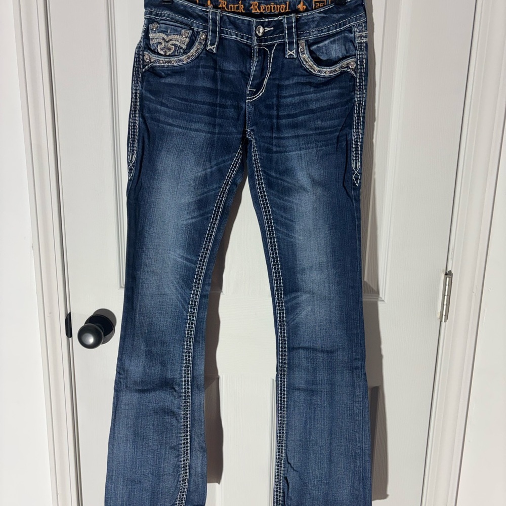 Rock Revival Women's Dark Blue Boot Cut Jeans